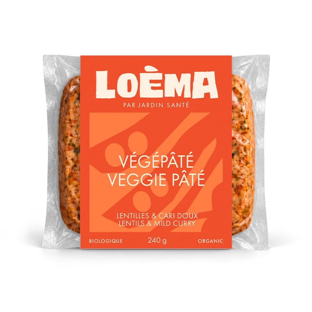 Végépâté Lentilles & Cari Doux Biologique Loèma - La Boite à Grains