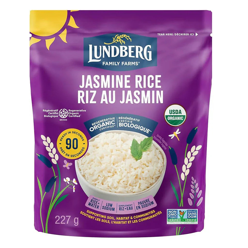 organic jasmine rice ready in 90 seconds Lundberg - La Boite à Grains