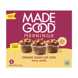 Mornings organic baked oat cups berry vanilla Made Good - La Boite à Grains
