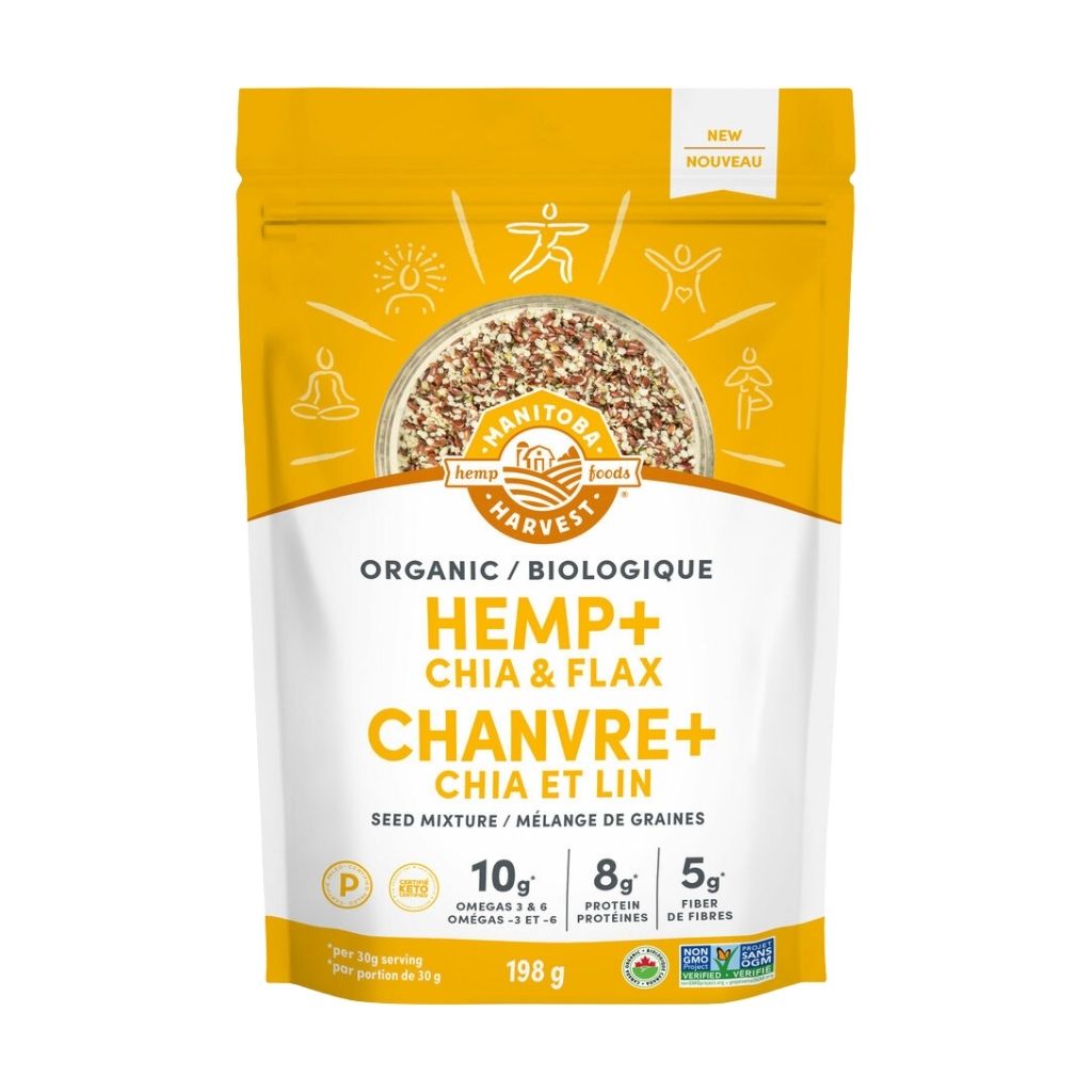 chanvre + chia et lin biologique Manitoba Harvest - La Boite à Grains