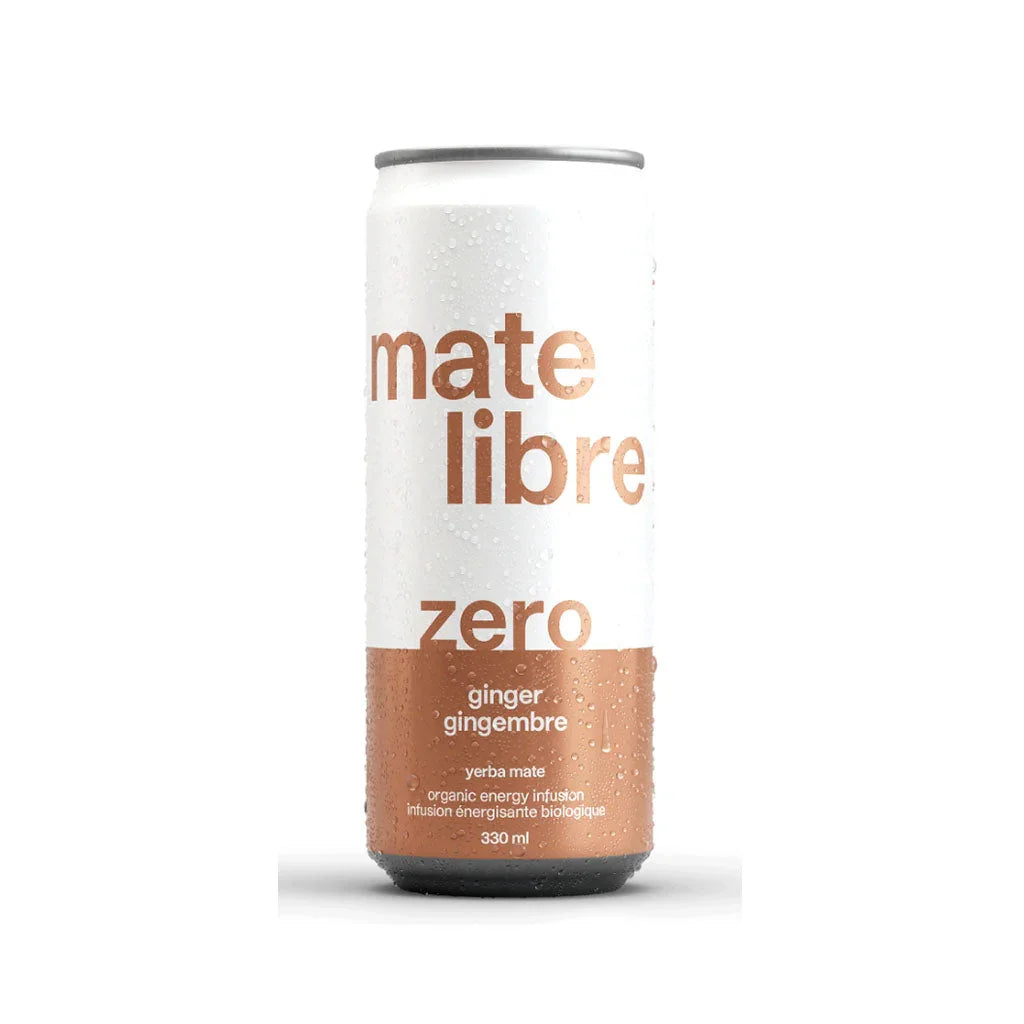 mate free zero ginger organic yerba mate 330 ml