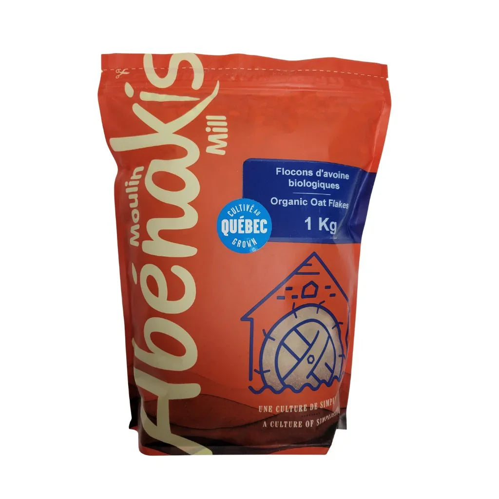 flocons d'avoine biologique Moulin Abénakis - La Boite à Grains