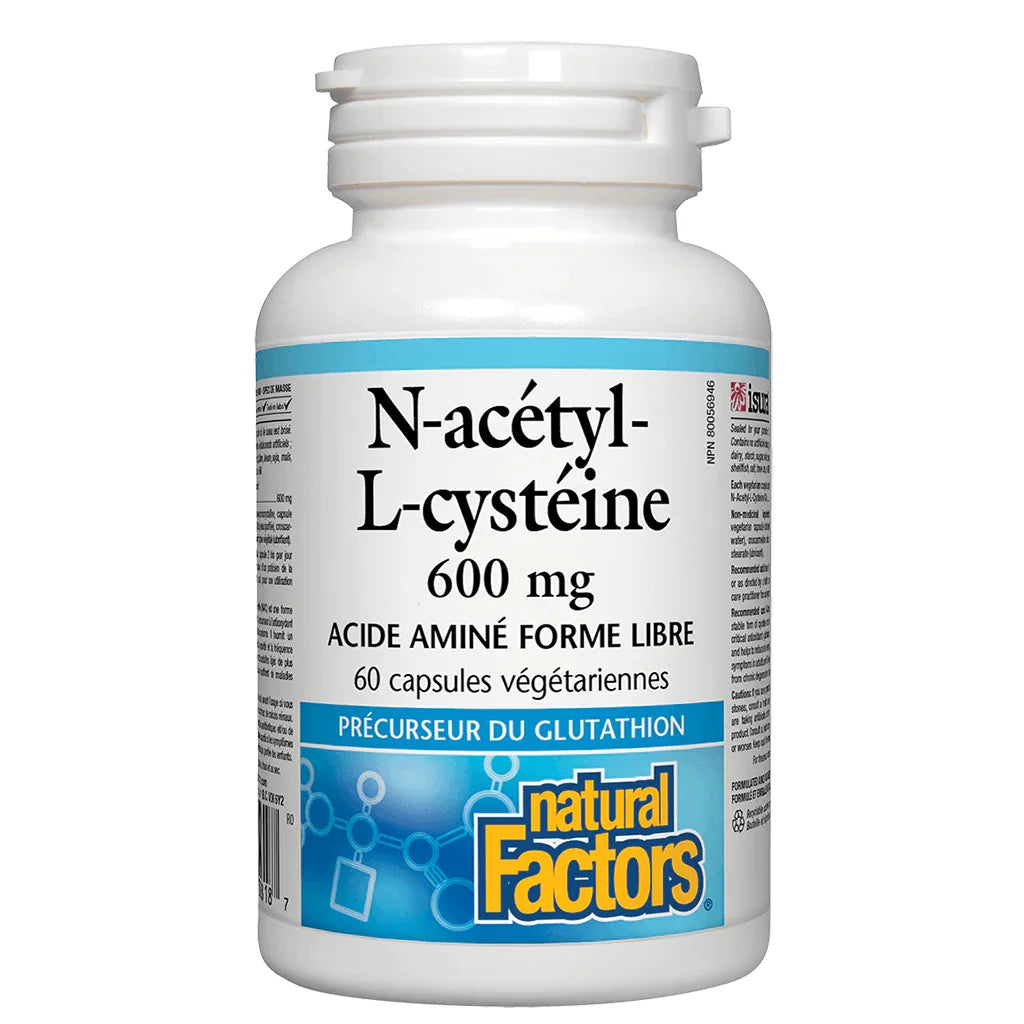 N-Acetyl-L-Cysteine Natural Factors - La Boite à Grains