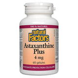 natural factors astaxanthine plus 4 mg 60 gélules