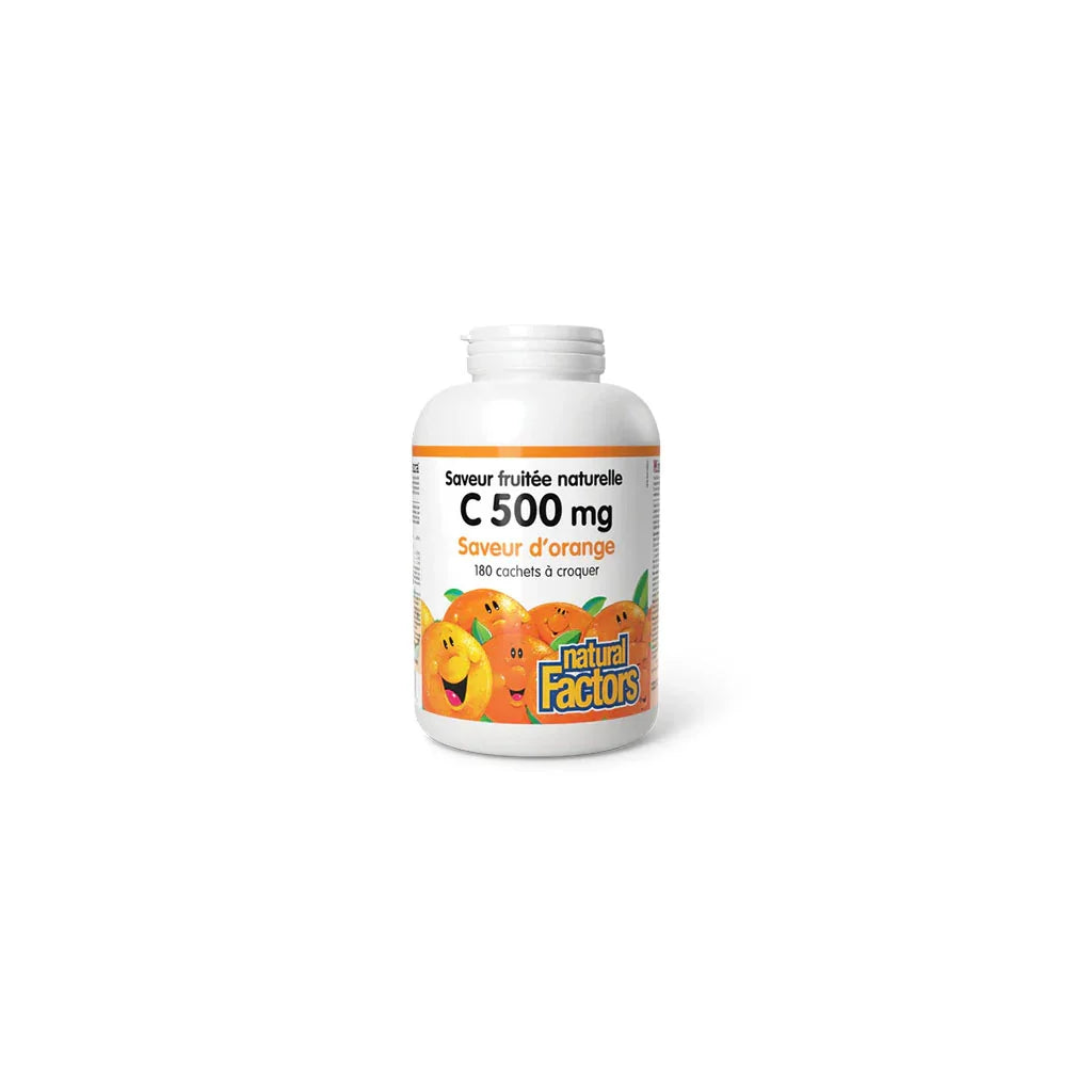 c 500 mg saveur orange Natural Factors - La Boite à Grains