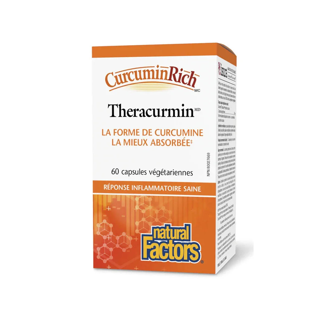 natural factors theracurmin 60 vegetarian capsules grain box