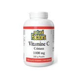 natural factors vitamin c crystals 1000 mg 500 g powder grain box