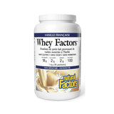 natural factors whey factors French vanilla 1 kg - La Boite à Grains