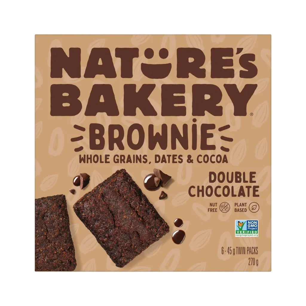 nature's bakery brownie double chocolat - La Boite à Grains