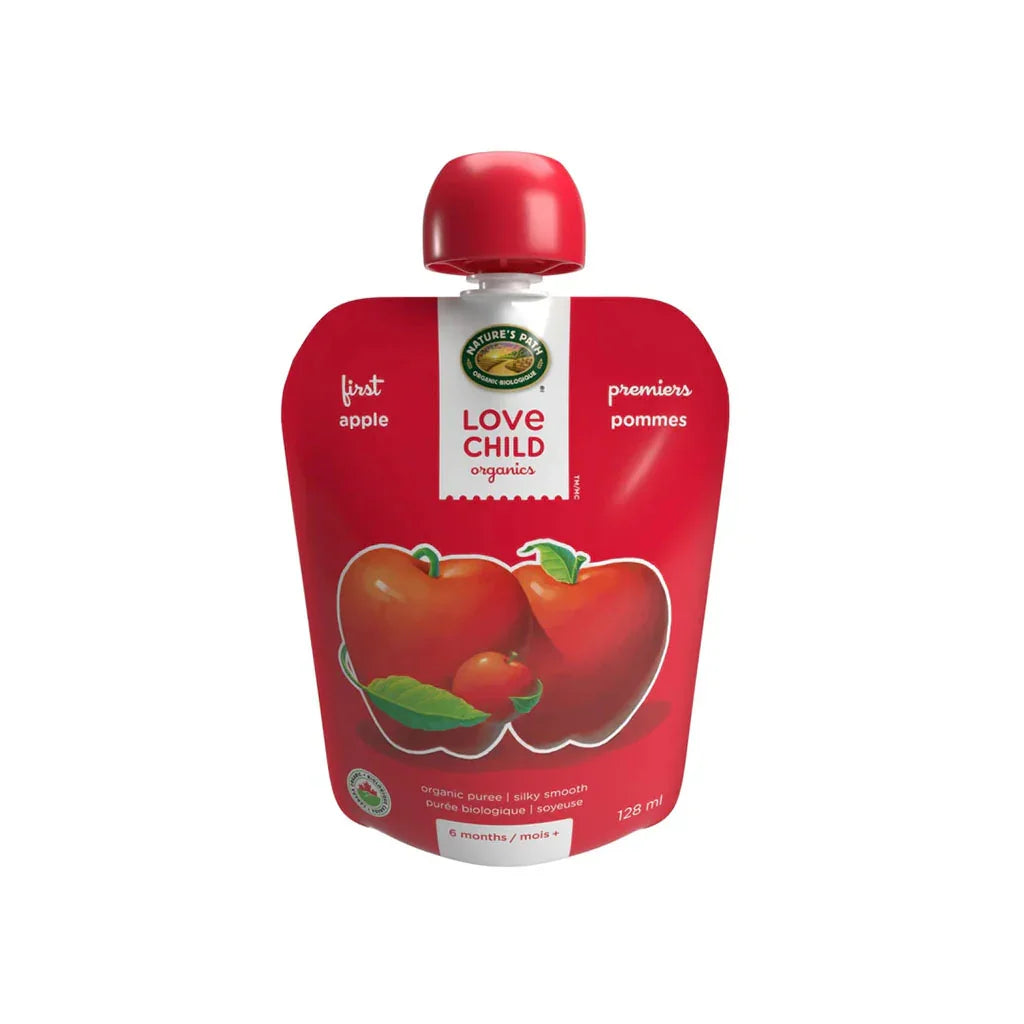 organic puree raw apples Love Child Organics - La Boite à Grains