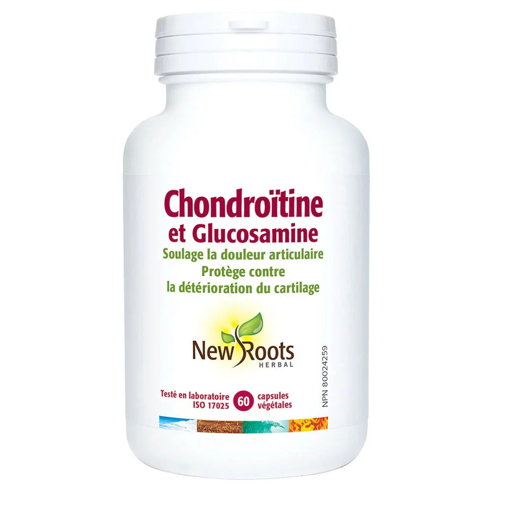 new roots herbal chondroitin and glucosamine 60 vegetable capsules