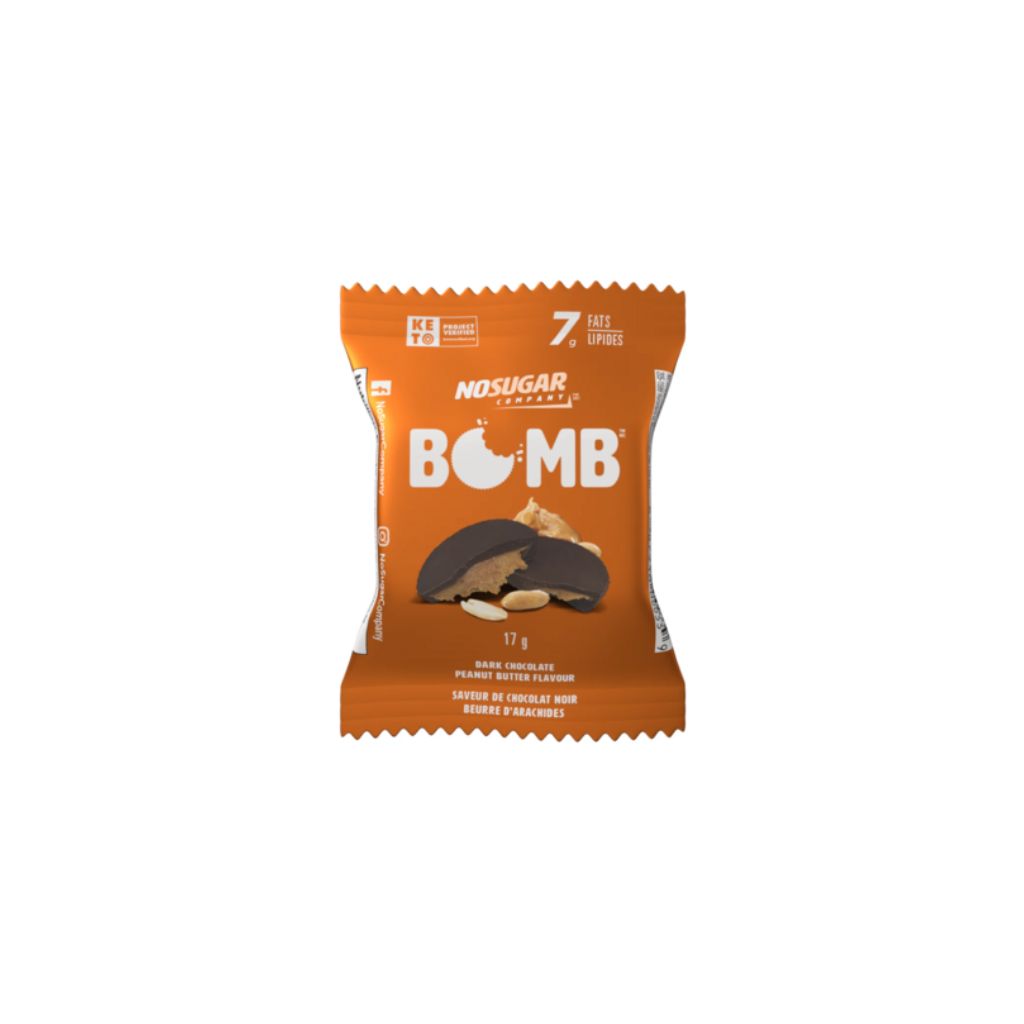 Bomb chocolat noir beurre d'arachides No Sugar Company - La Boite à Grains