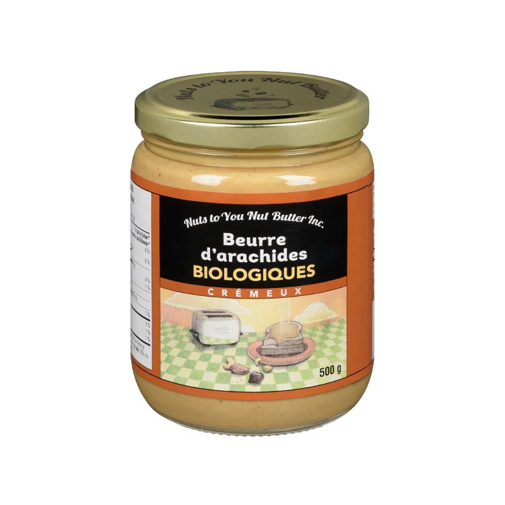 nuts to you nut butter creamy organic peanut butter 500 g