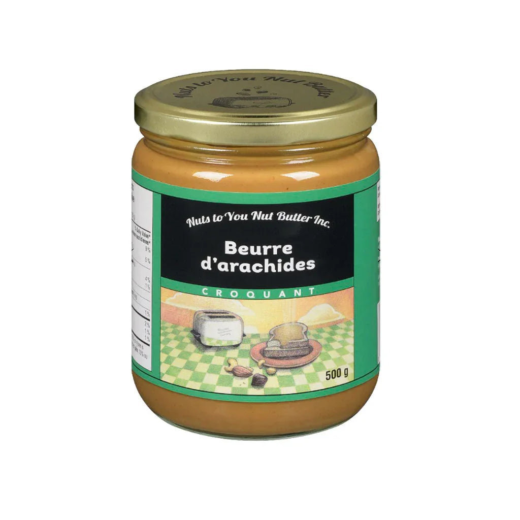 nuts to you beurre d'arachides croquant 500 g