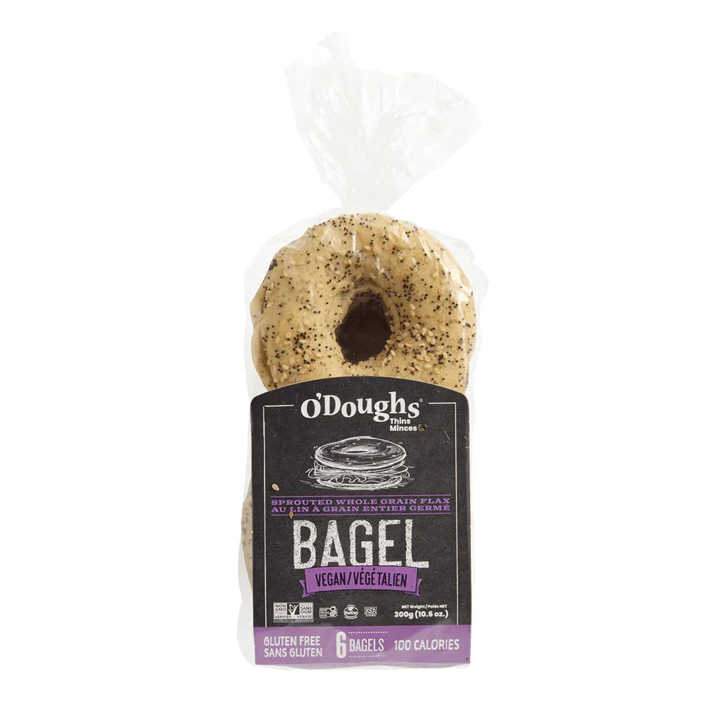 bagels au lin germé sans gluten O'Doughs - La Boite à Grains