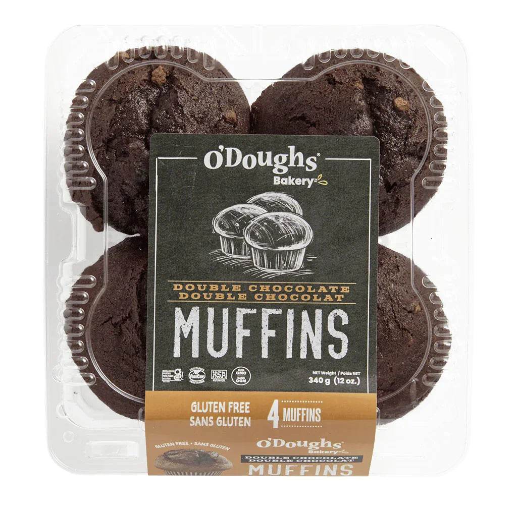 muffins sans gluten double chocolat O'Doughs - La Boite à Grains