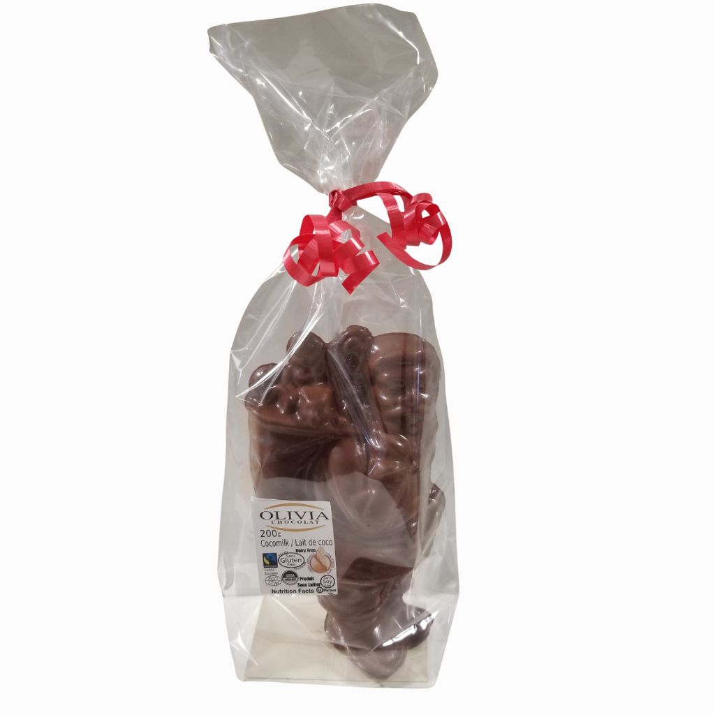 Père Noël en chocolat noix de coco crémeuse - La Boite à Grains