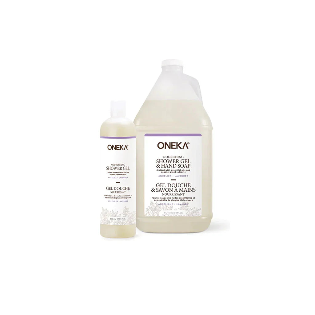 oneka vrac gel douche savon à mains nourrissant angélique lavande vrac