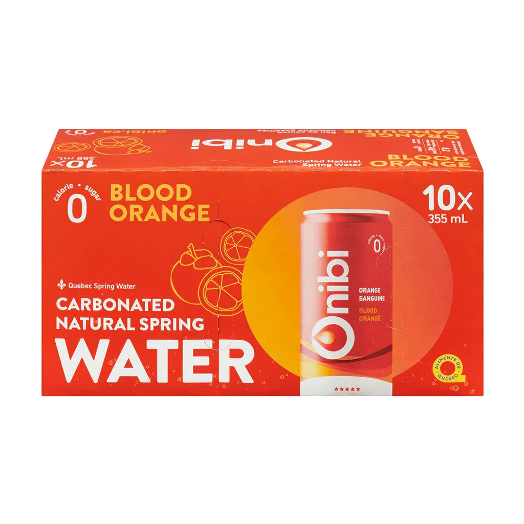 eau de source gazéifiée orange sanguine Onibi - La Boite à Grains