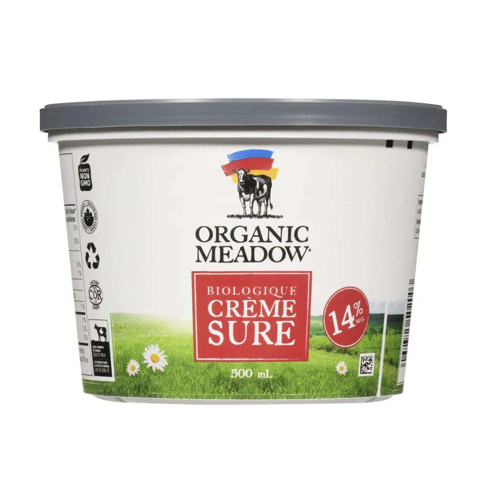 organic sour cream 14% Organic Meadow - La Boite à Grains