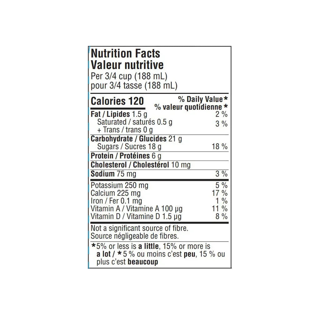 organic meadow organic blueberry kefir 1 liter nutritional value