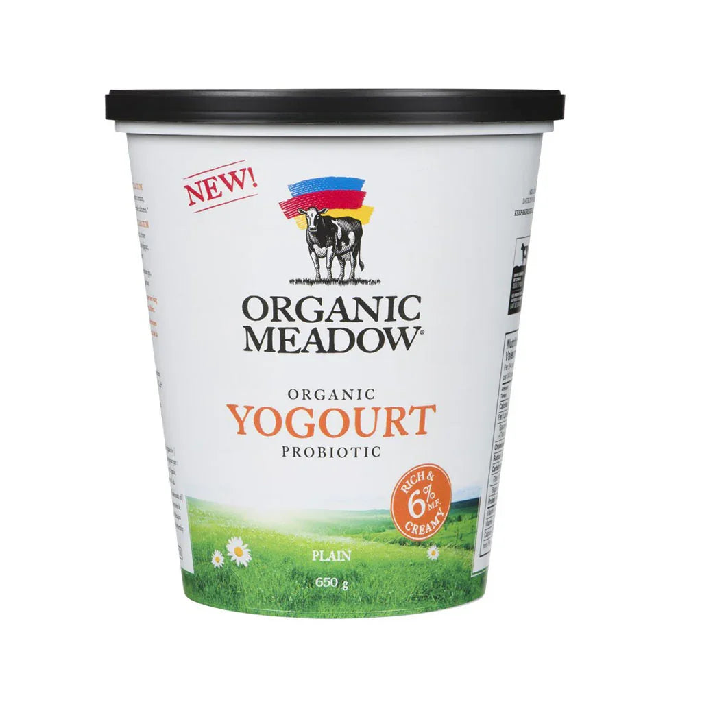 organic probiotic yogurt 6% Organic Meadow - La Boite à Grains