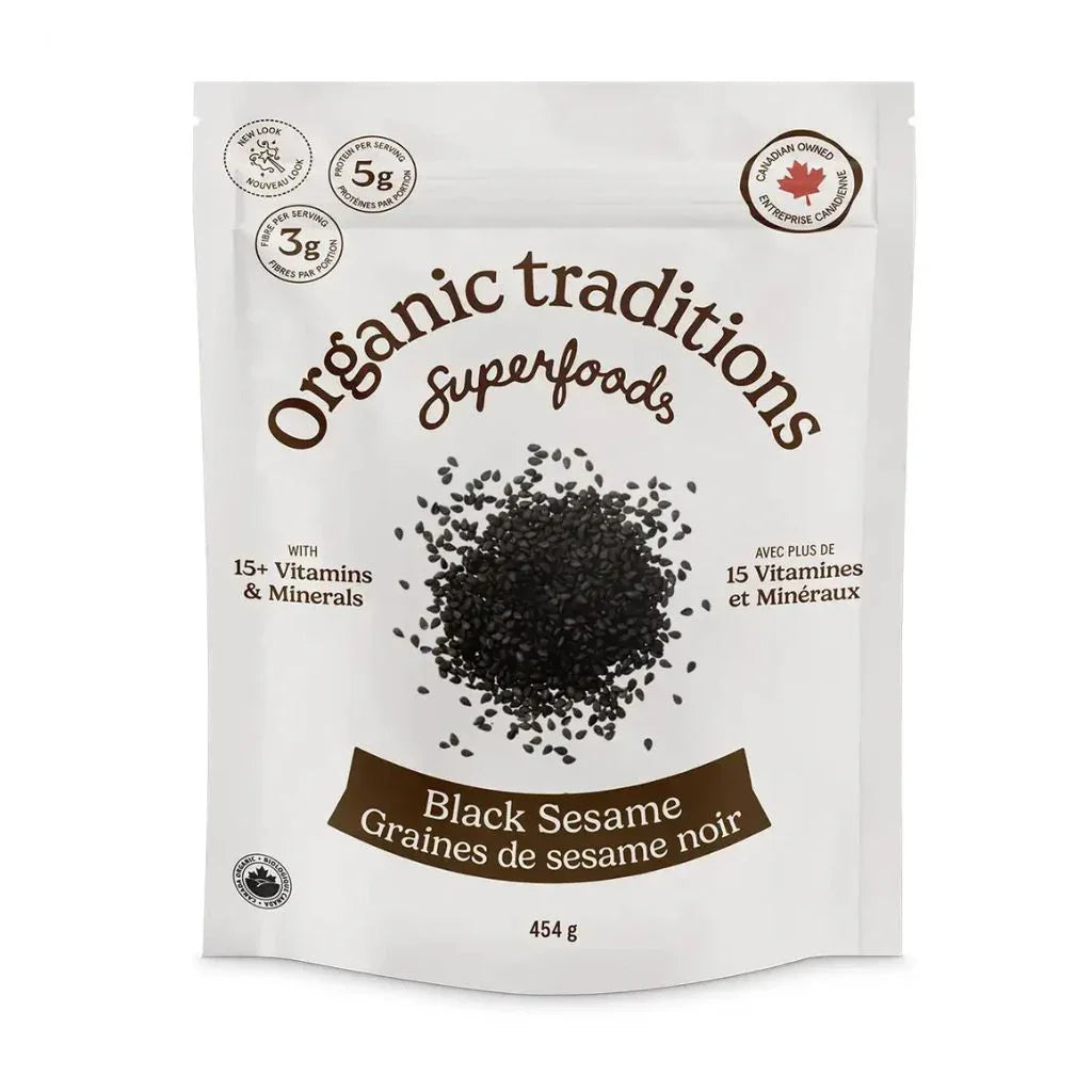 Organic Traditions black sesame seeds - La Boite à Grains