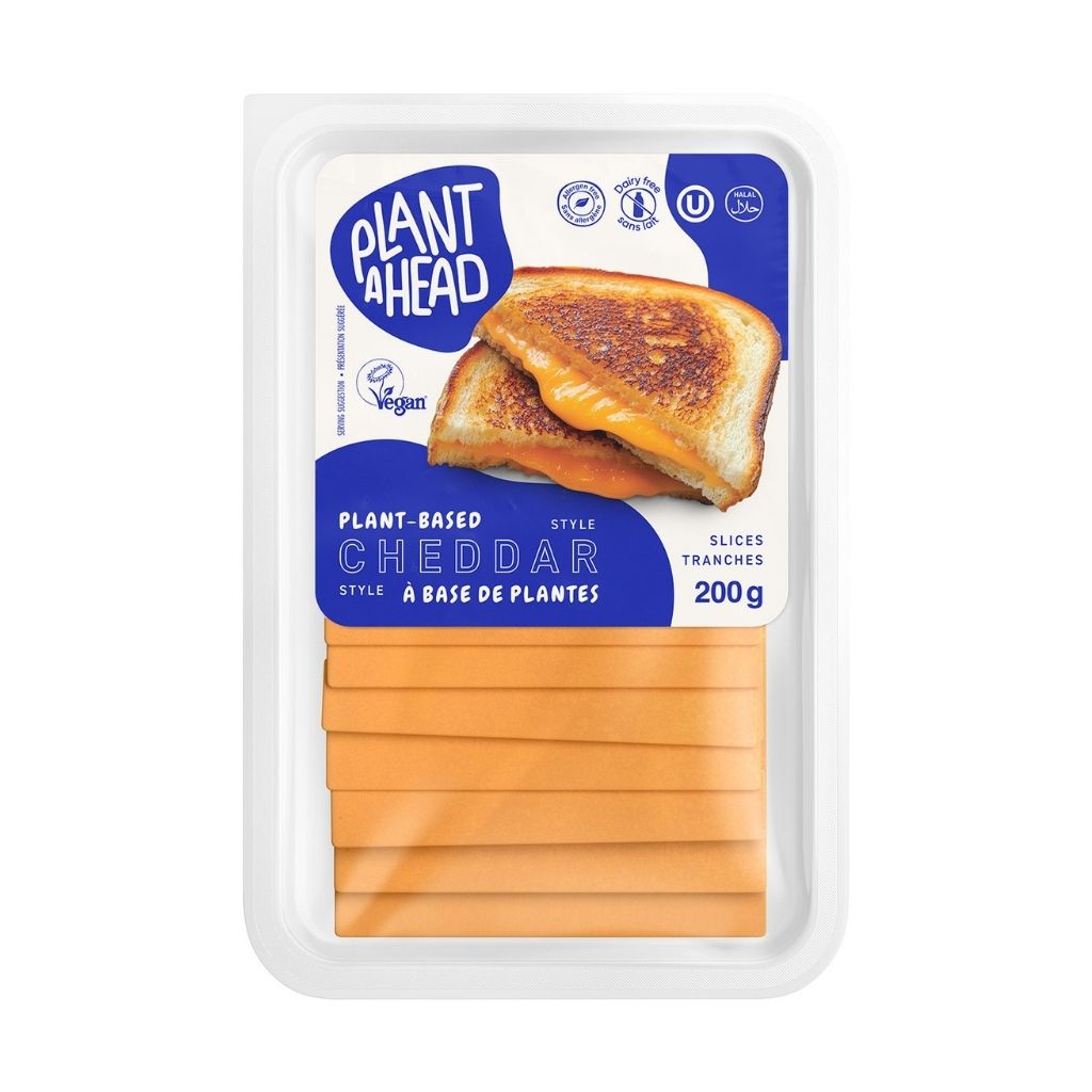 tranches de cheddar à base de plantes Plant Ahead - La Boite à Grains
