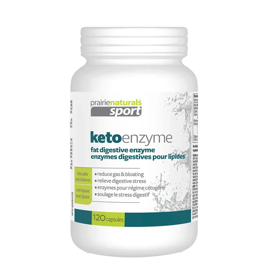 Prairie Naturals Enzymes Digestives KetoEnzyme 120 capsules - La Boite à Grains