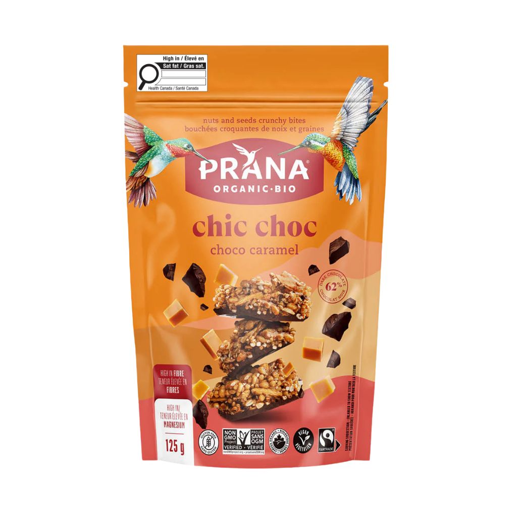 bouchées croquantes Chic Choc choco caramel Prana - La Boite à Grains