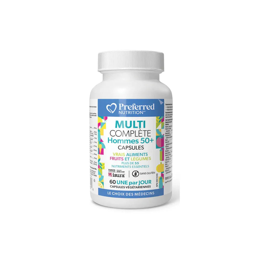 multi complète hommes 50+ Preferred Nutrition - La Boite à
Grains