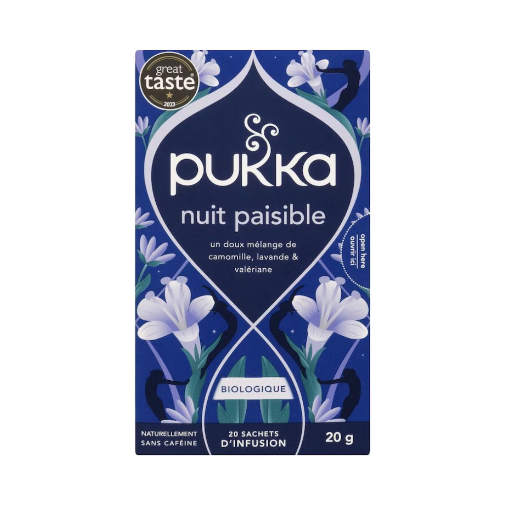 tisane nuit paisible Pukka - La Boite à Grains