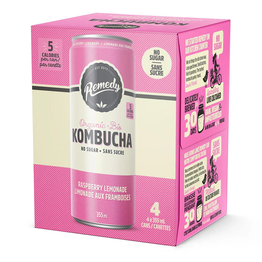 limonade aux framboises Remedy - La Boite à Grains