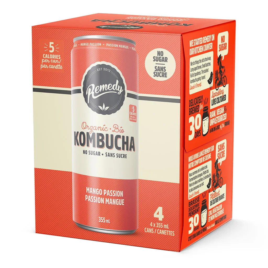 kombucha passion mangue Remedy - La Boite à Grains
