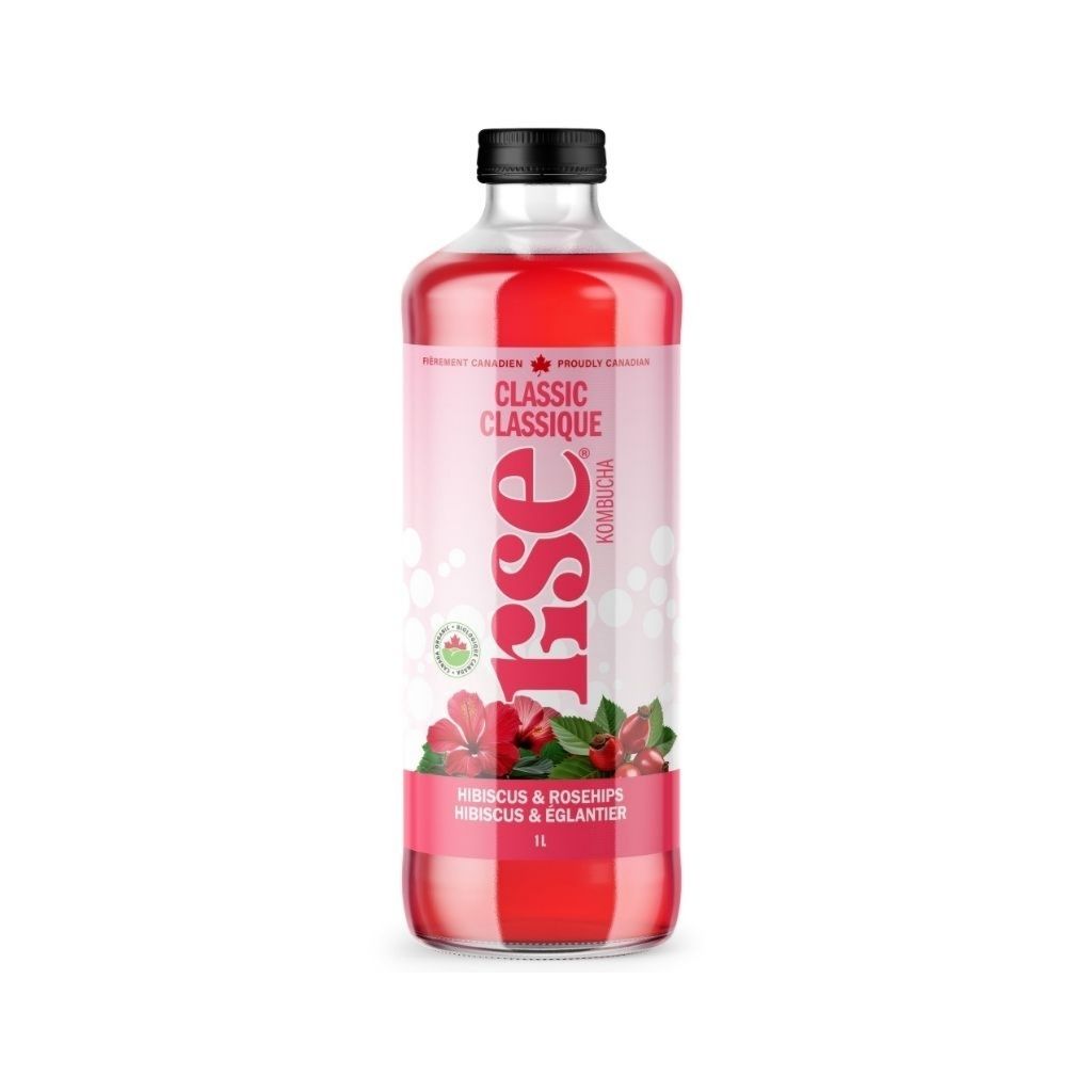Classique Hibiscus & Églantier Rise Kombucha - La Boite à Grains