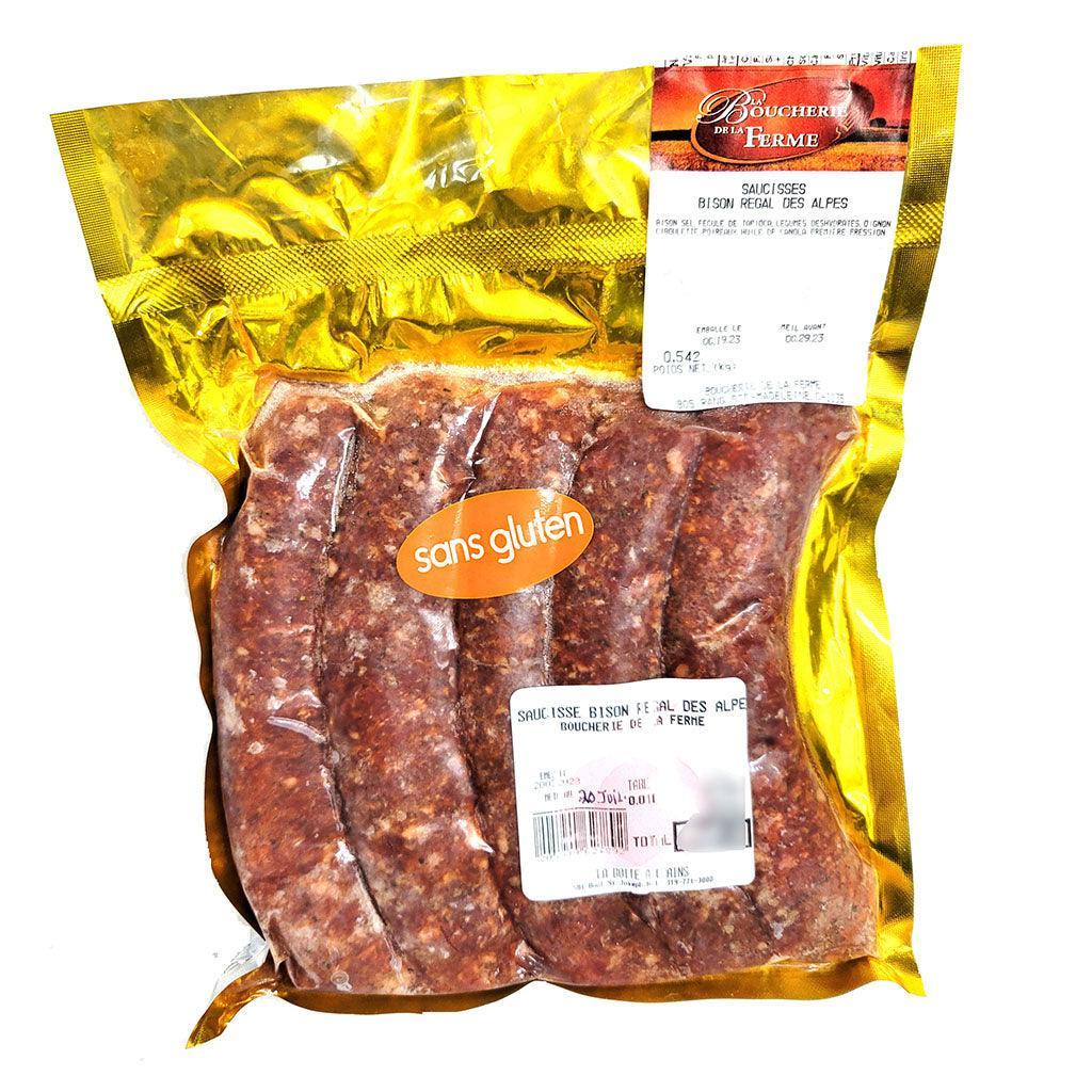 Bison Sausages Régal des Alpes Butchery of the Farm