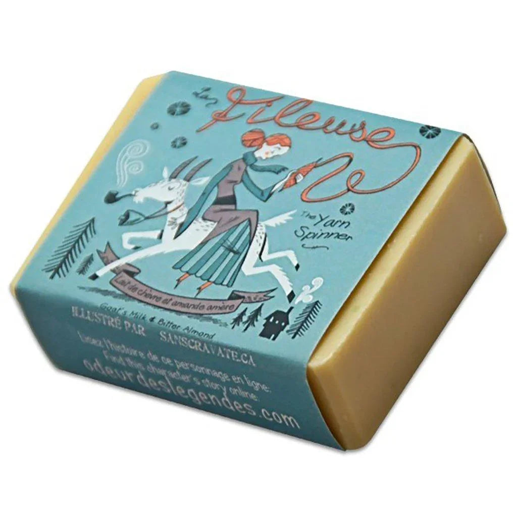 Savon La Fileuse - Lait de Chèvre & Amande Amère La Savonnerie des Diligences - La Boite à Grains