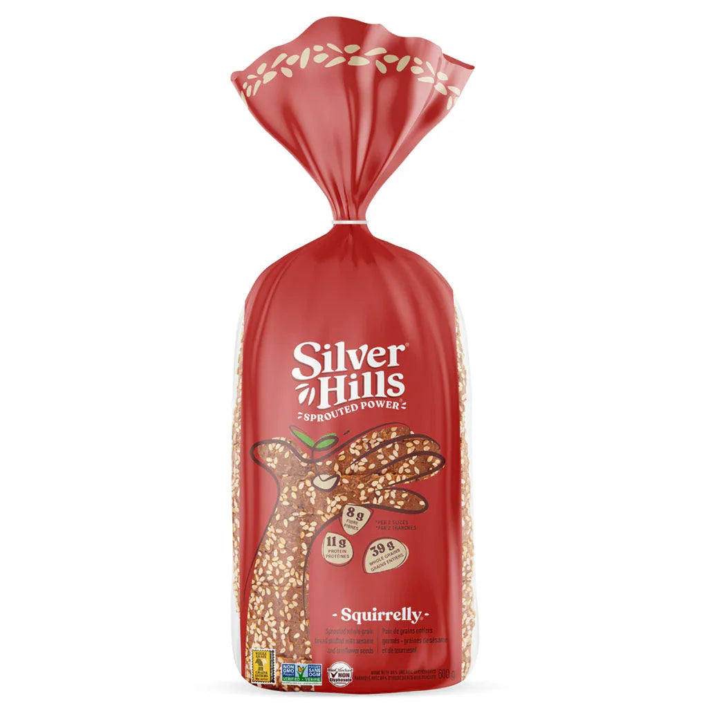 silver hills sprouted power organic squirrelly bread 600 g - La Boite à Grains