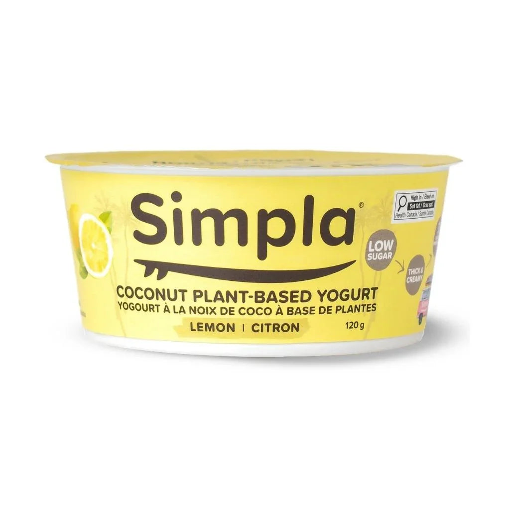 yogourt à la noix de coco et citron Simpla - La Boite à Grains