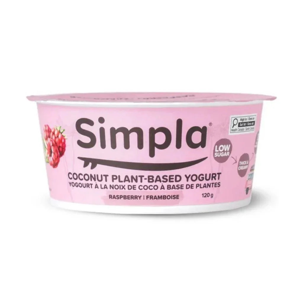 yogourt à la noix de coco et framboise Simpla - La Boite à Grains