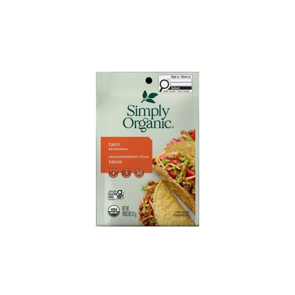 assaisonnemet pour tacos Simply Organic - La Boite à Grains