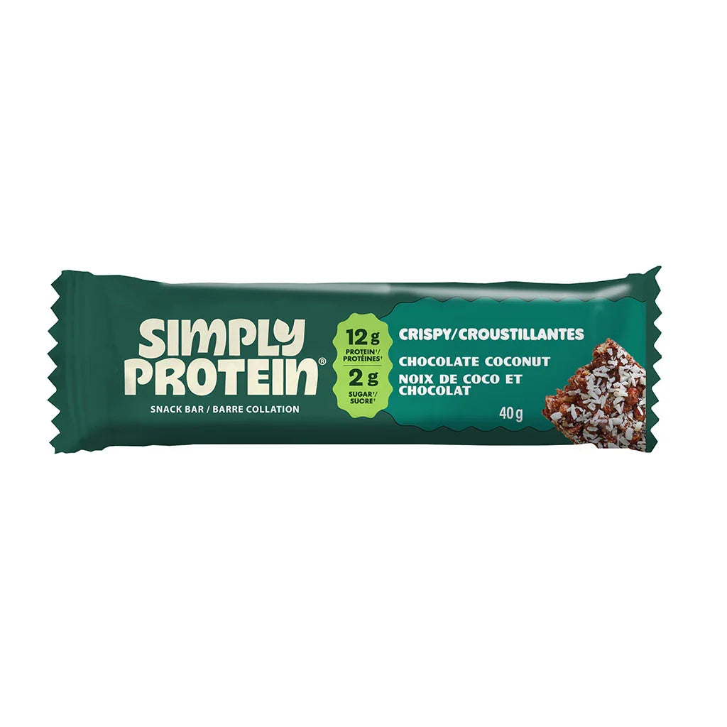 Simply Protein coconut and chocolate snack bar - La Boite à Grains