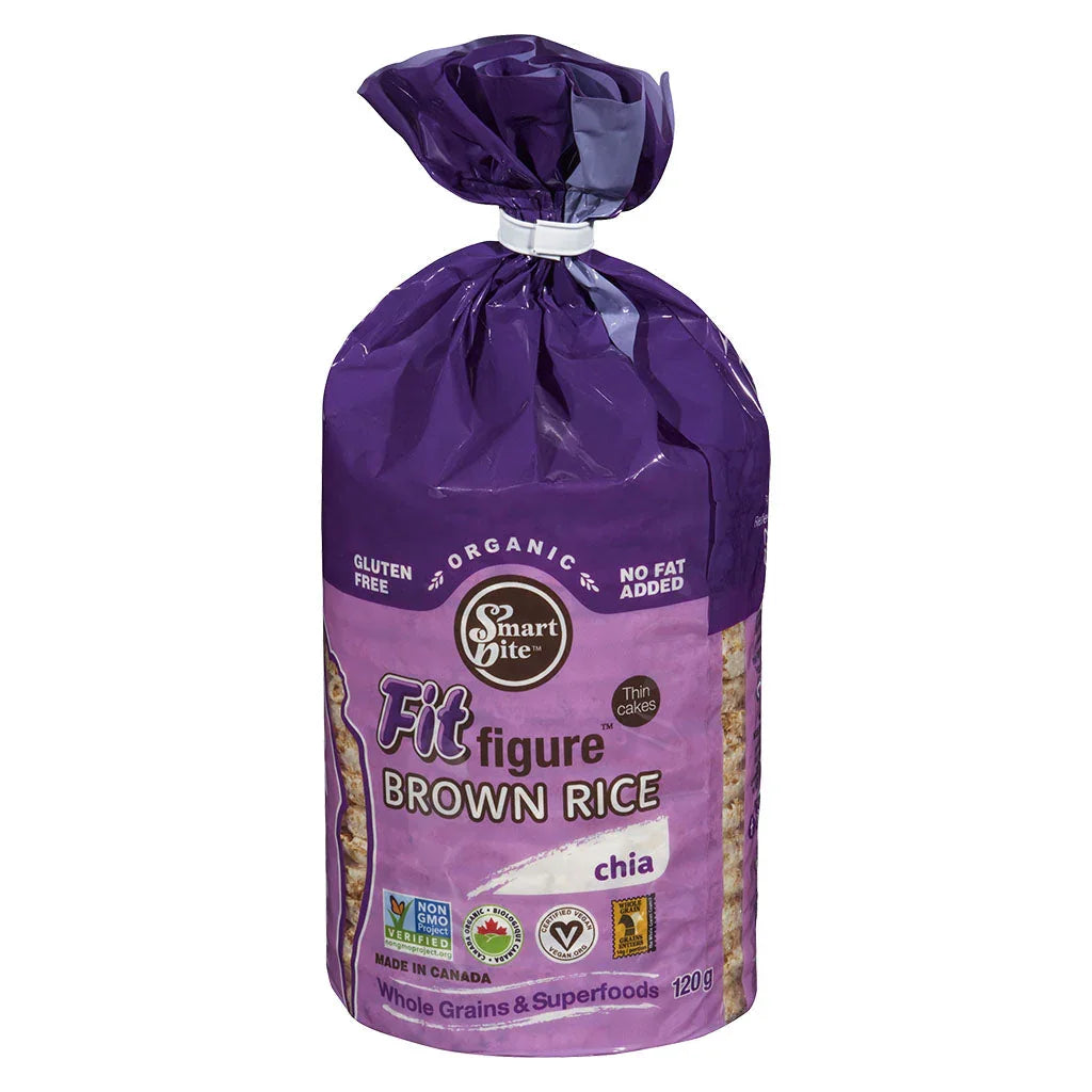 smart bite fit figure thin patties brown rice chia - La Boite à Grains