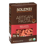 fusilli lentille rouge Solenzi - La Boite à Grains