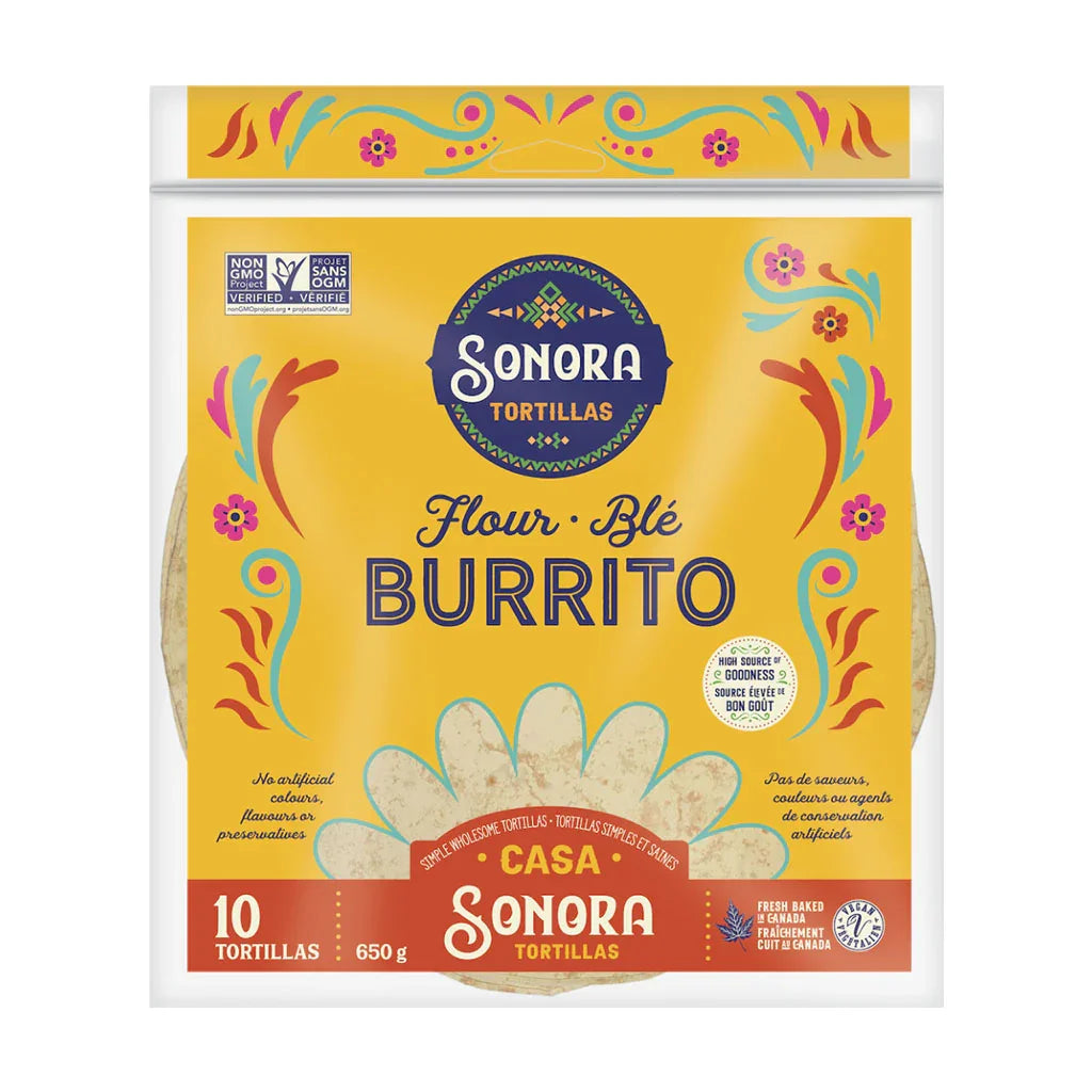 wheat tortillas for burrito Sonora - La Boite à Grains