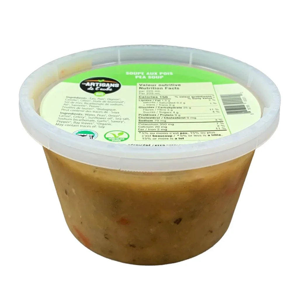 Organic Pea Soup Les Artisans de l’Aube - La Boite à Grains