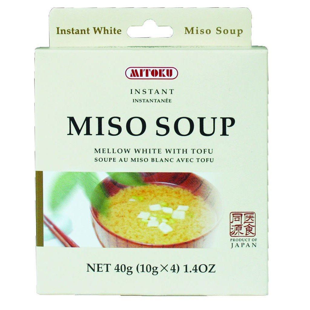 Soupe Instantanée au Miso Blanc avec Tofu Mitoku - La Boite à Grains