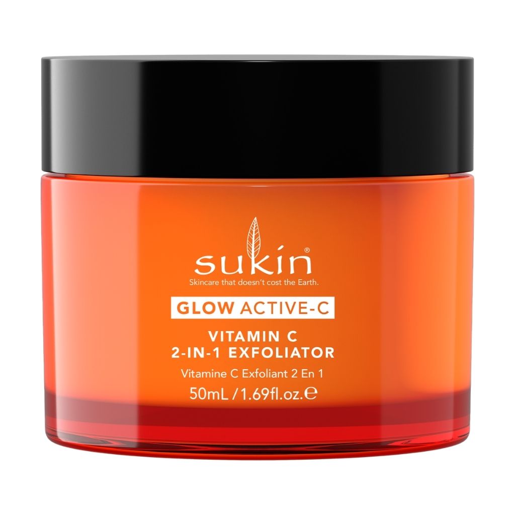 exfoliant 2 en 1 Vitamine C Glow Active-C Sukin - La Boite à Grains