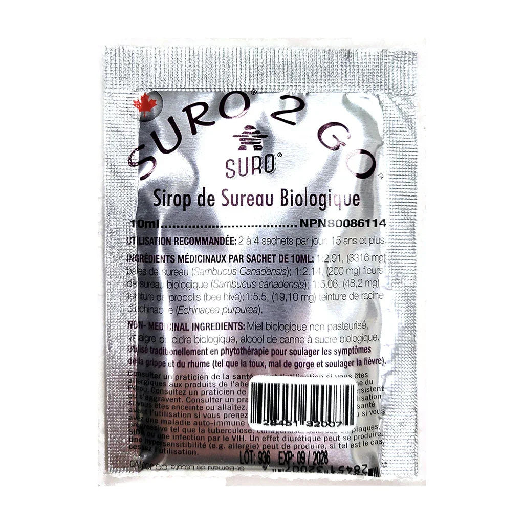 suro 2 go organic elderberry syrup - La Boite à Grains