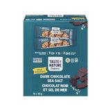 Taste of Nature dark chocolate and organic sea salt snack bar - La Boite à Grains
